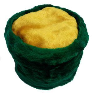 The Hayden Lane Collection American-Made Green & Gold Faux Fur Winter Hat